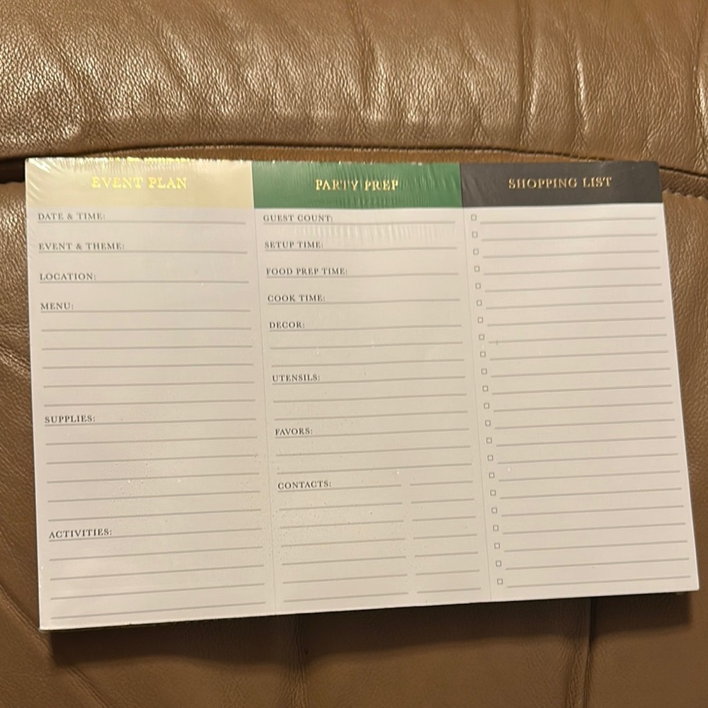 Kate Spade x Target event planning large notepad